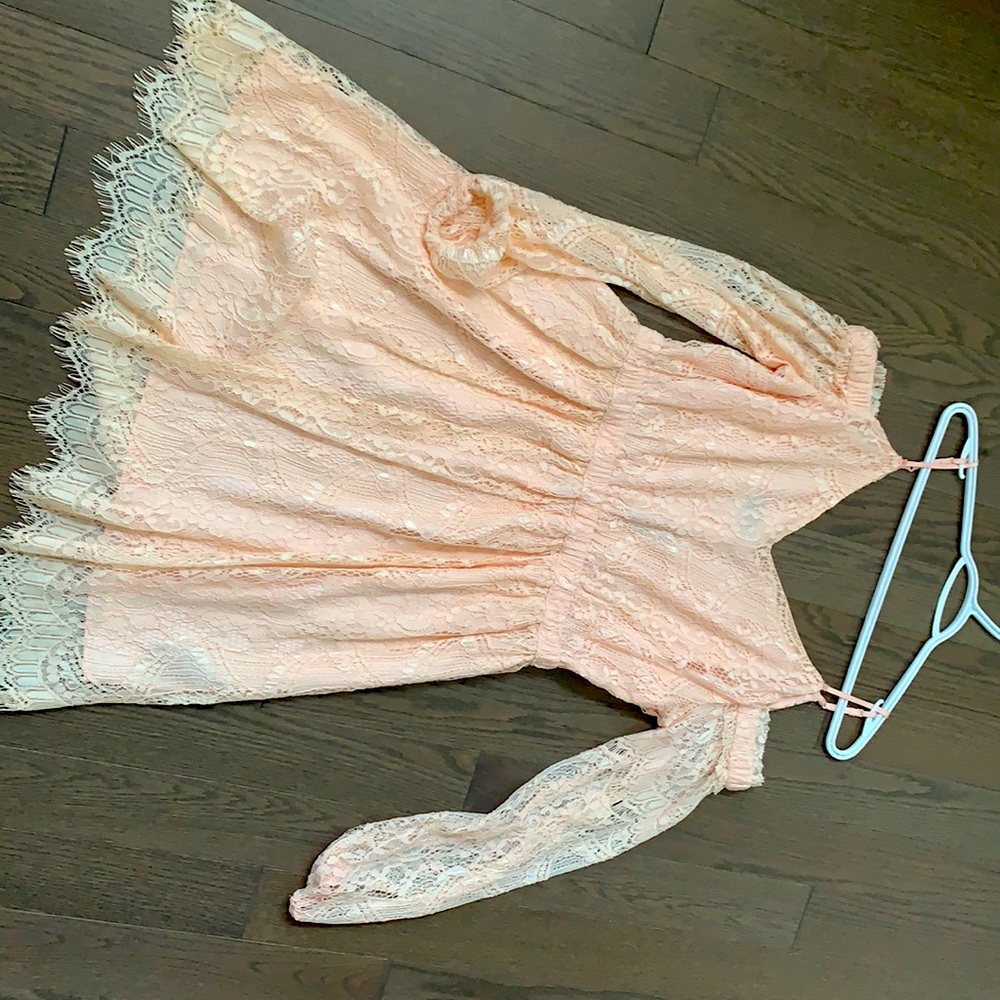 Baby pink dress